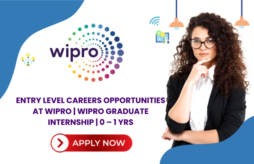 Entry Level Careers Opportunities at Wipro | Wipro Graduate Internship | 0 – 1 yrs