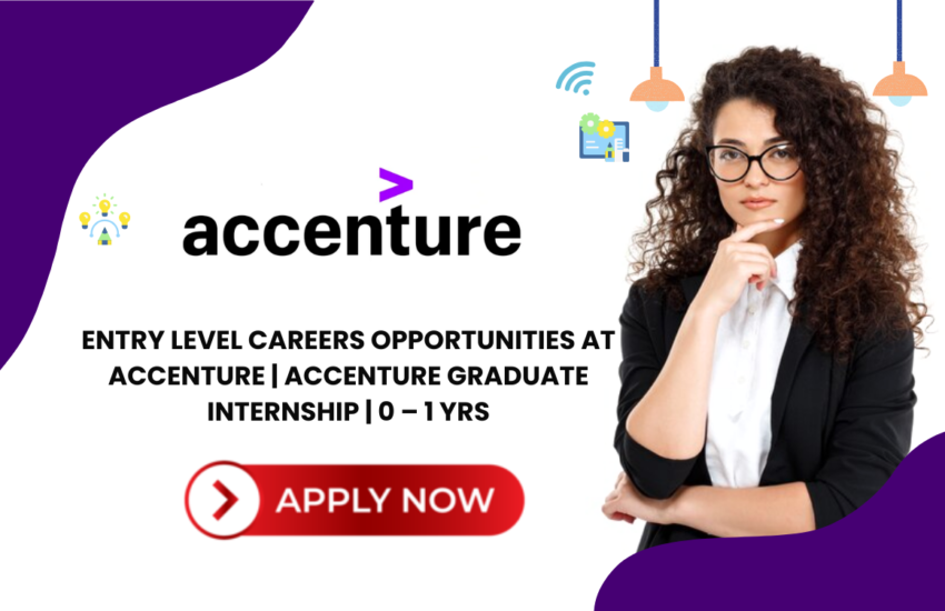 Entry Level Careers Opportunities at Accenture | Accenture Graduate Internship | 0 – 1 yrs